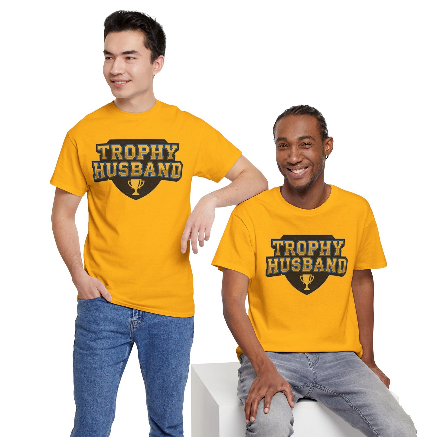 Trophy Husband Shirt - Funny Anniversary Gift For Him - Mens Graphic Tee - Novelty Gag Present - Gift For Hubby