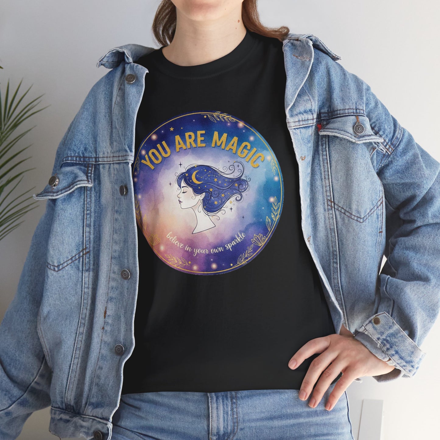 You Are Magic Astronaut Girl T-Shirt | Space Galaxy Moon Graphic Tee