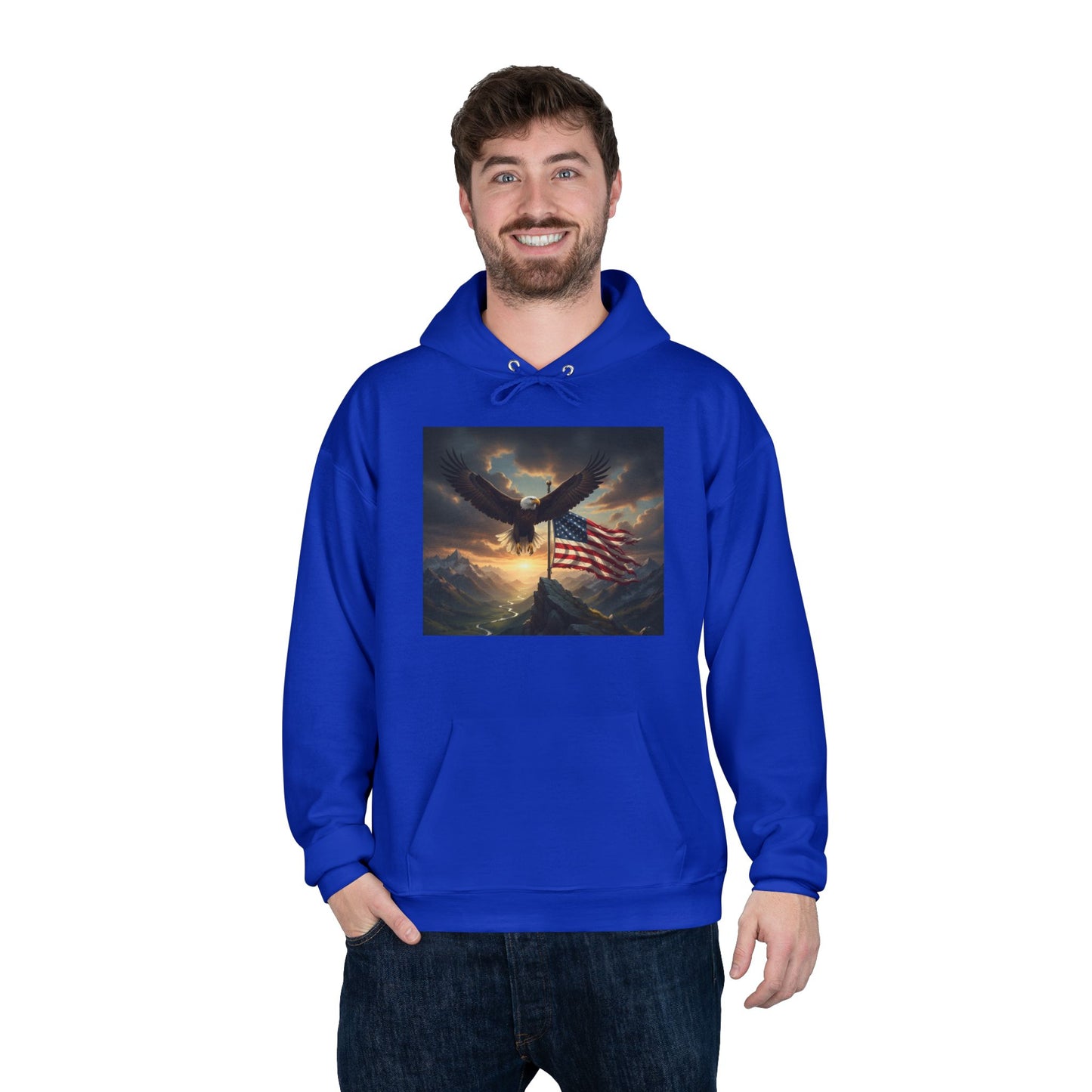 Patriotic Eagle Hoodie Sweatshirt