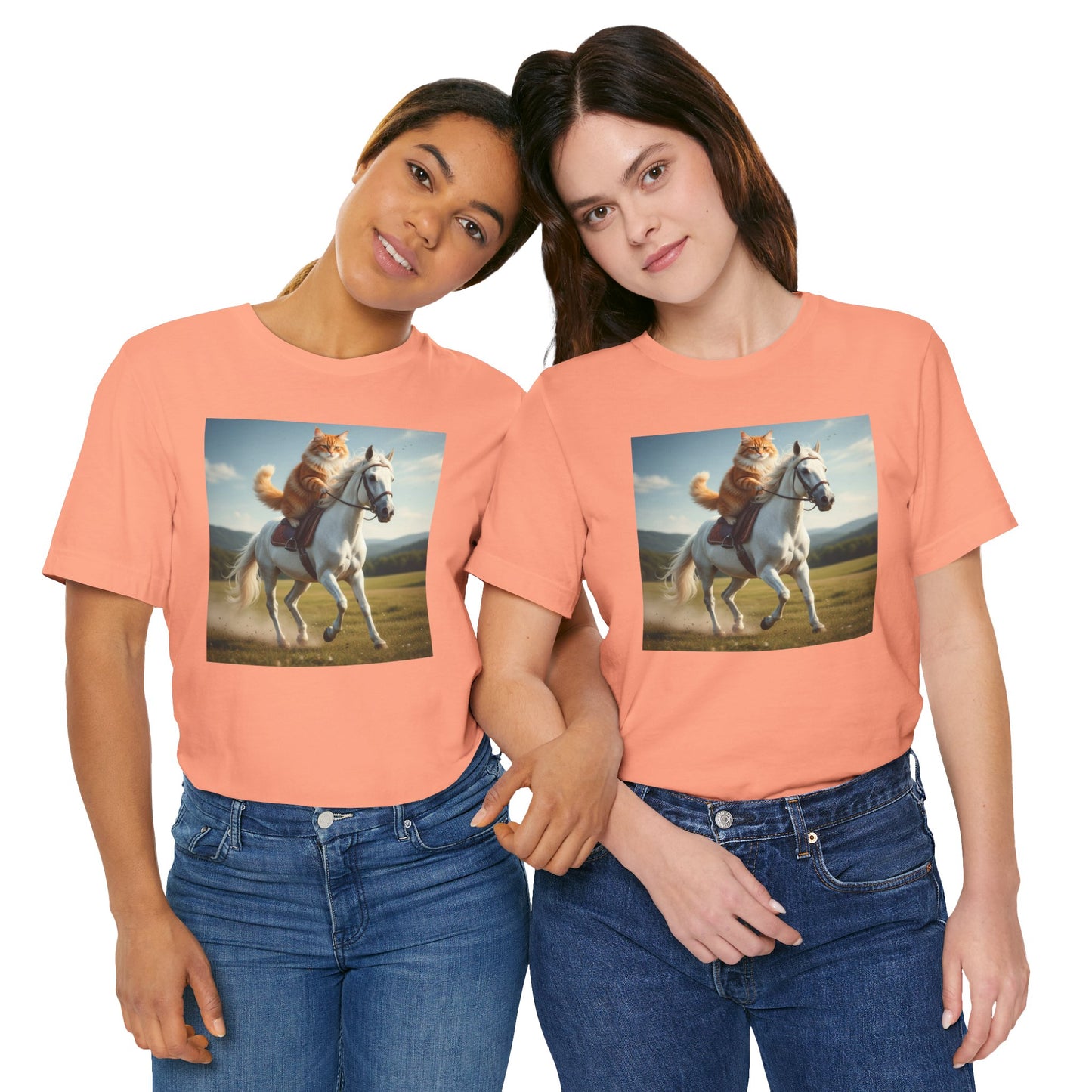 Cat Riding Horse T-Shirt