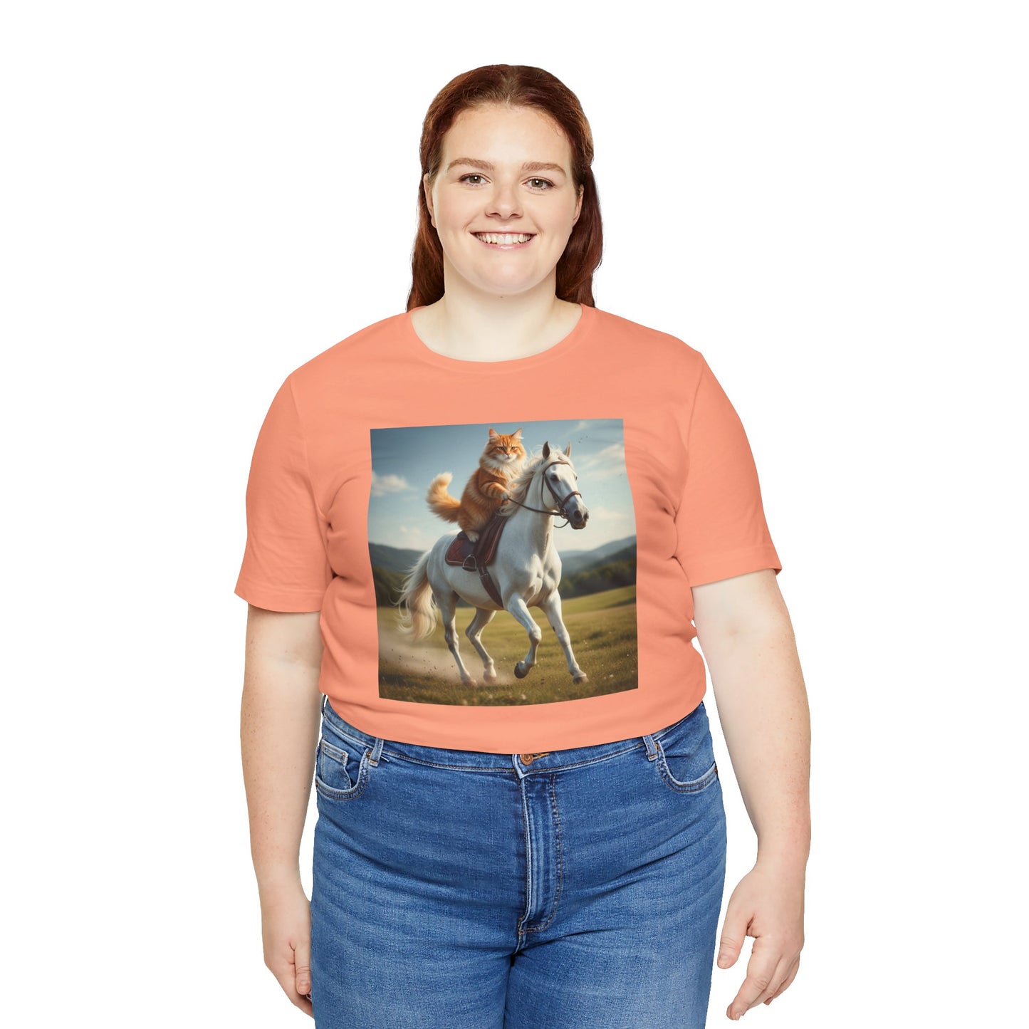 Cat Riding Horse T-Shirt