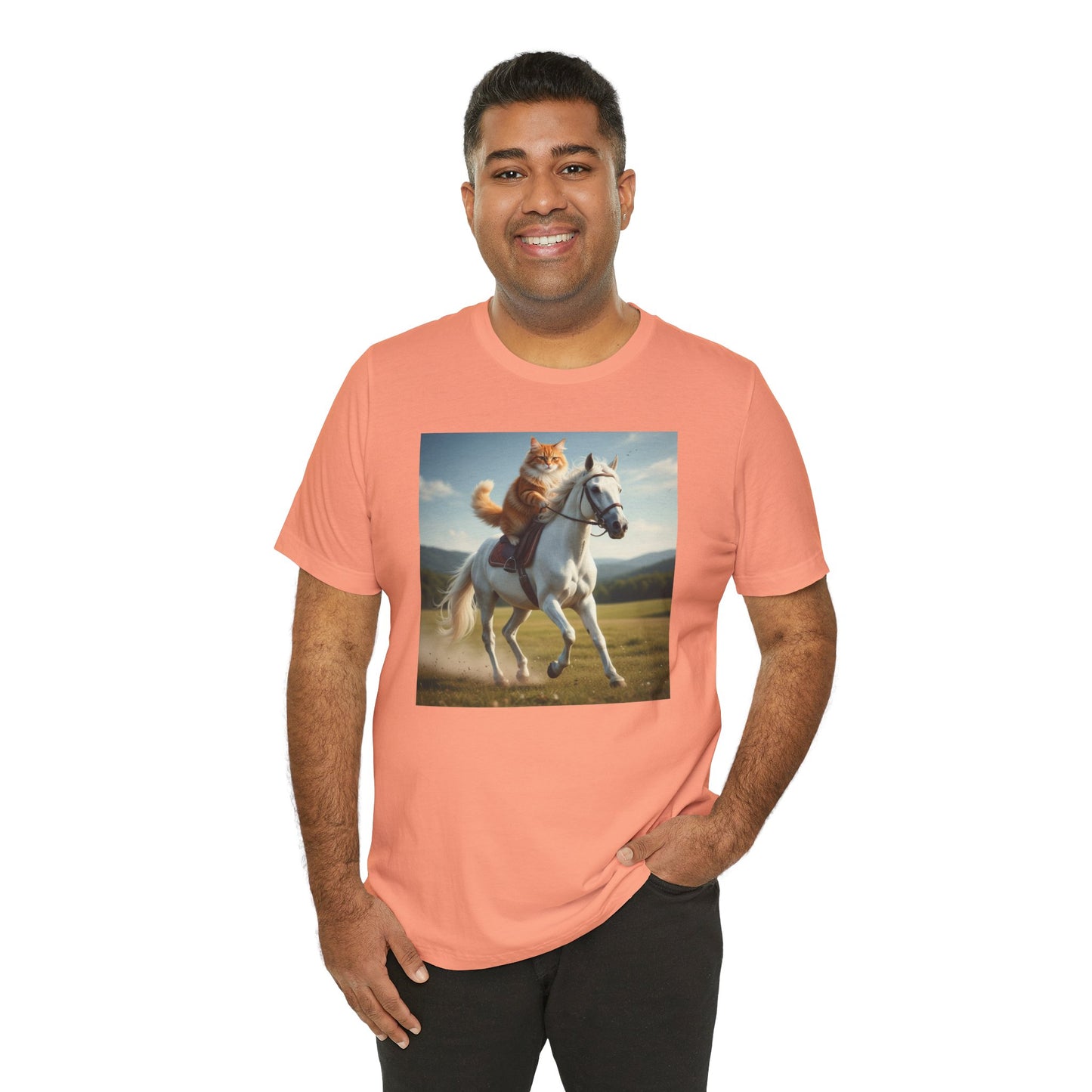 Cat Riding Horse T-Shirt