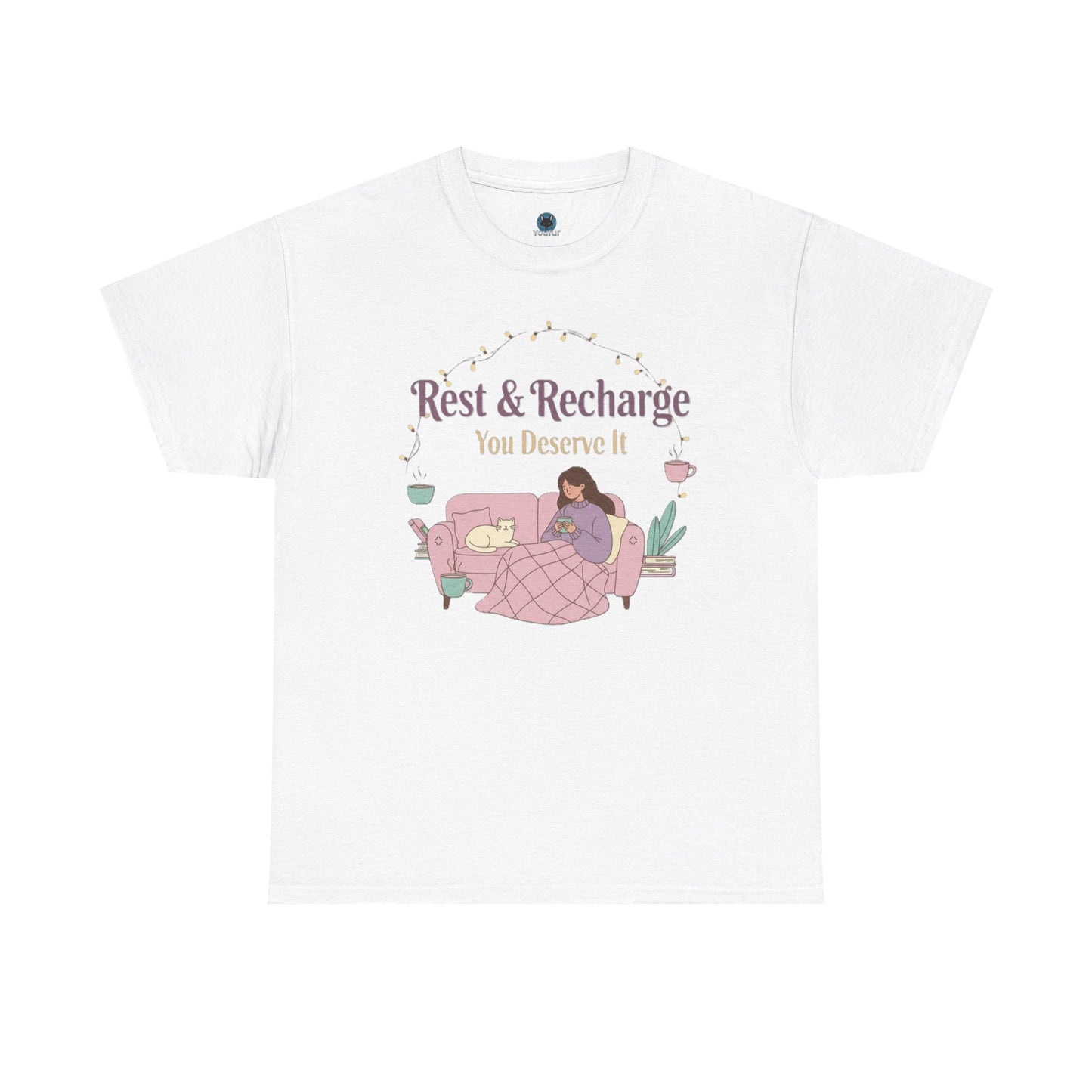 Rest & Recharge Unisex Tee Shirt - Relaxation & Comfort Apparel