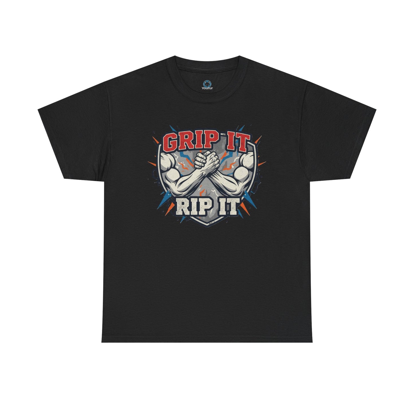 Arm Wrestling  - Grip It and Rip It Unisex Heavy Cotton T-Shirt