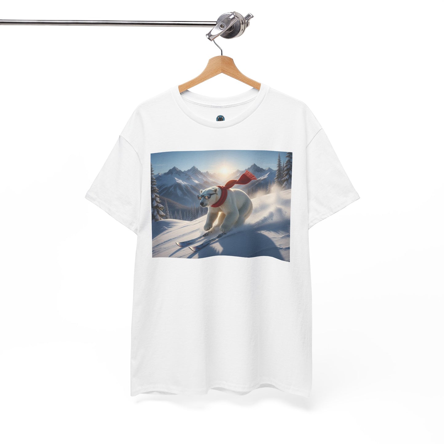 Skiing Polar Bear T-Shirt