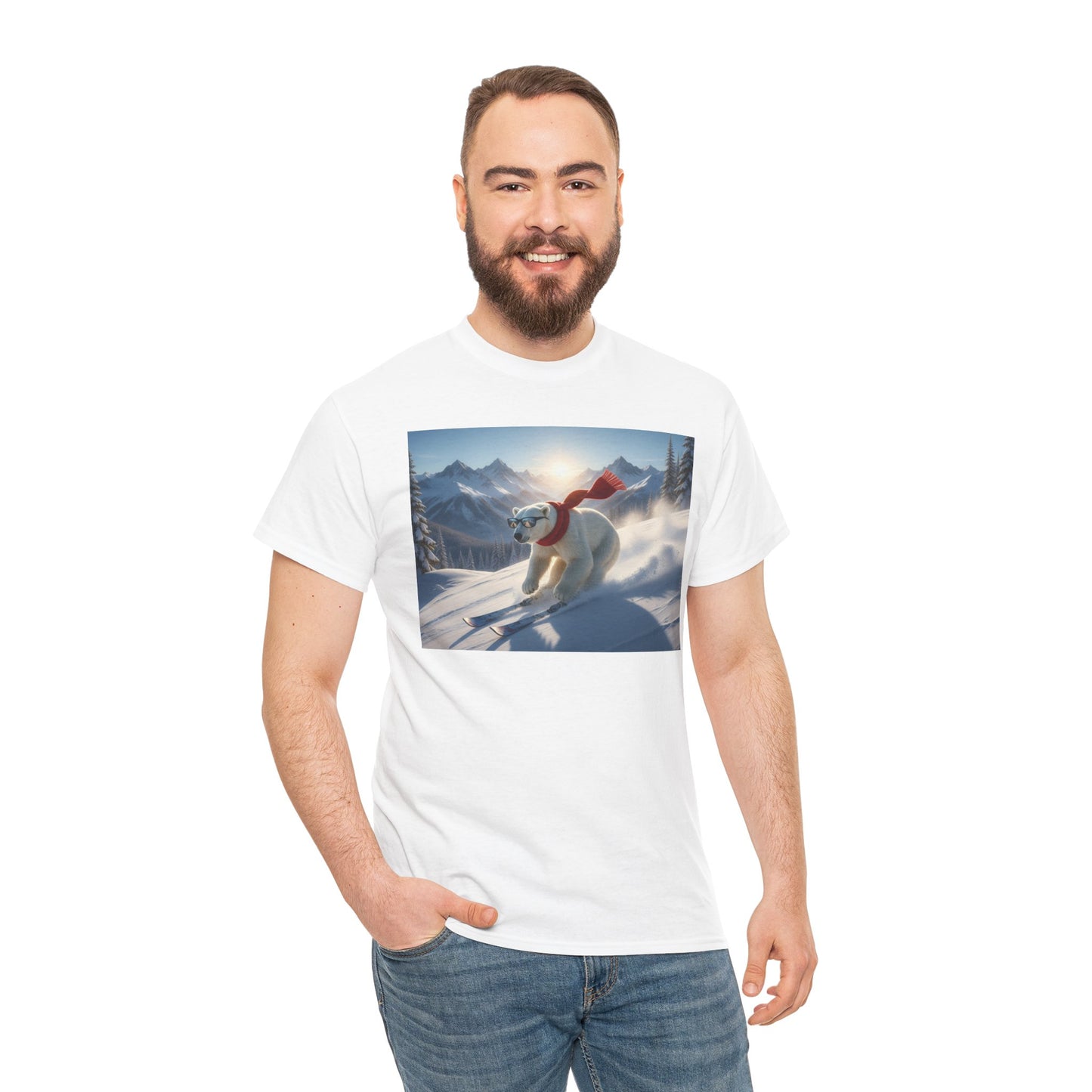 Skiing Polar Bear T-Shirt