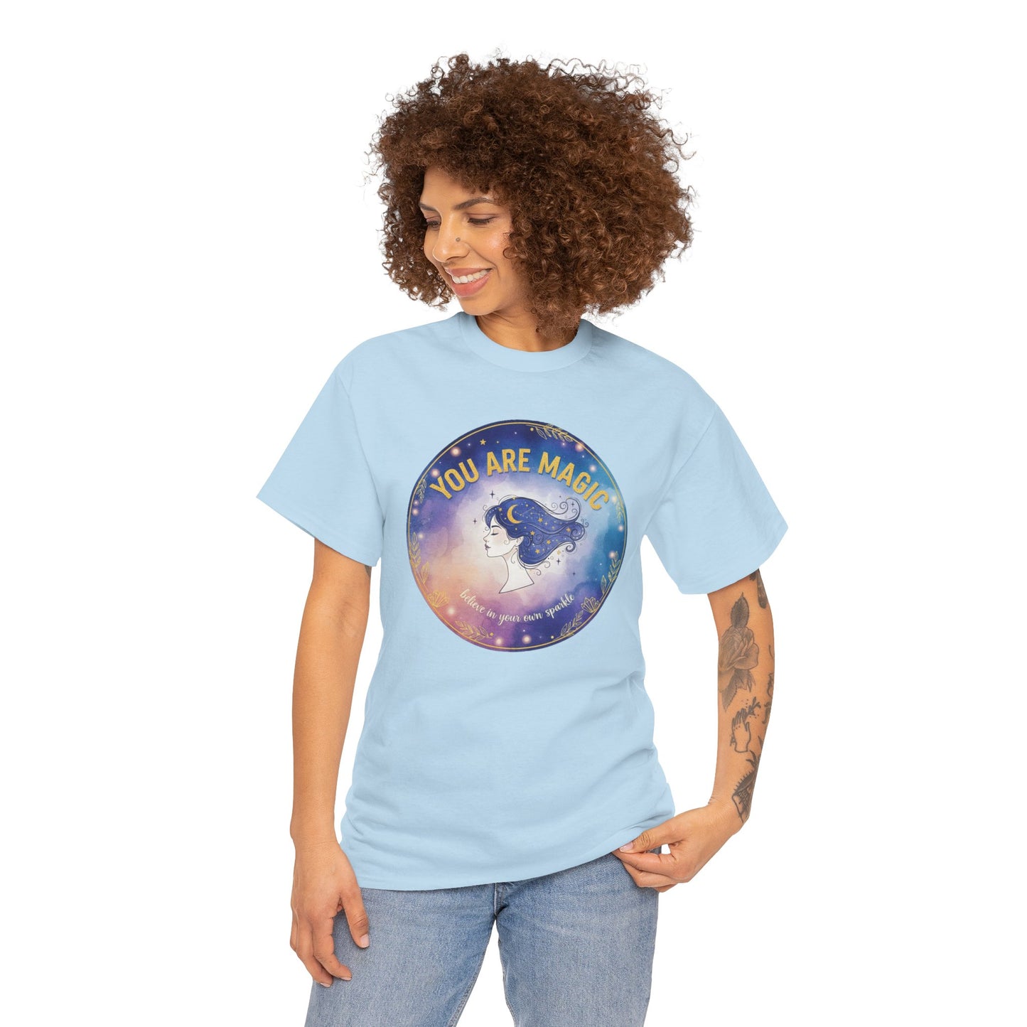 You Are Magic Astronaut Girl T-Shirt | Space Galaxy Moon Graphic Tee
