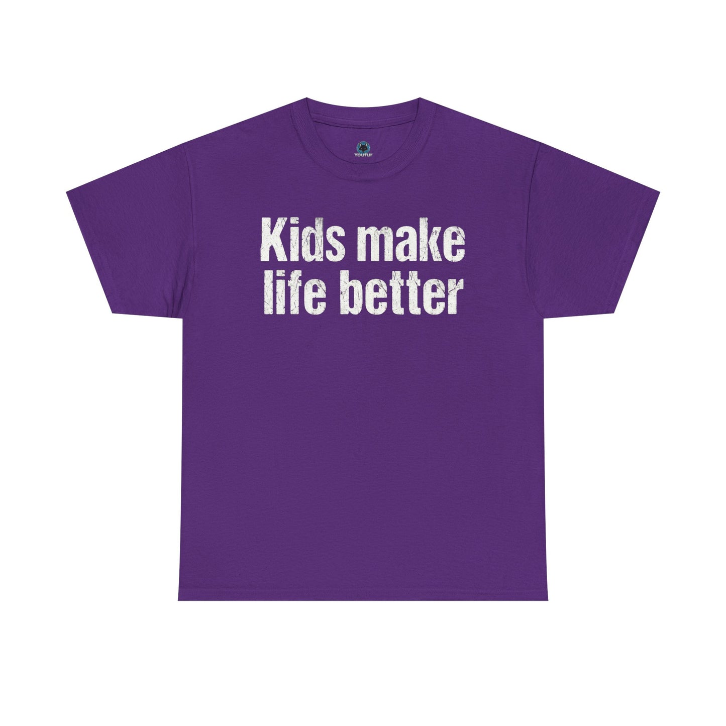 Kids Make Life Better Shirt - Proud Parent Gift - Family Love Tee - Wholesome Quote Top - Positive Mom Dad Apparel