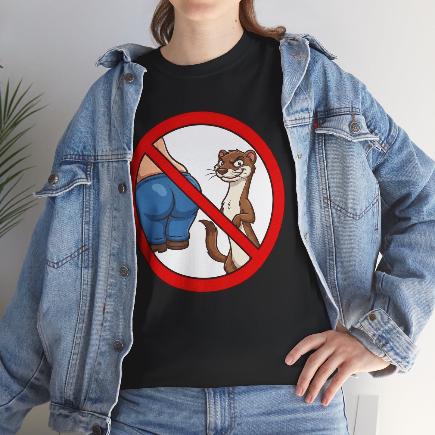 No Butt Weasels Shirt - Sarcastic Animal Graphic Tee - Funny Weird Graphic Tee - Niche Meme Shirt - Bizarre Animal Art Gag Shiret