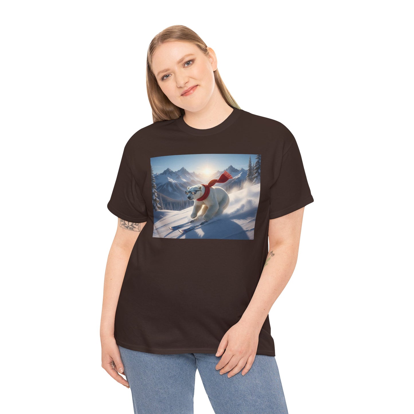 Skiing Polar Bear T-Shirt