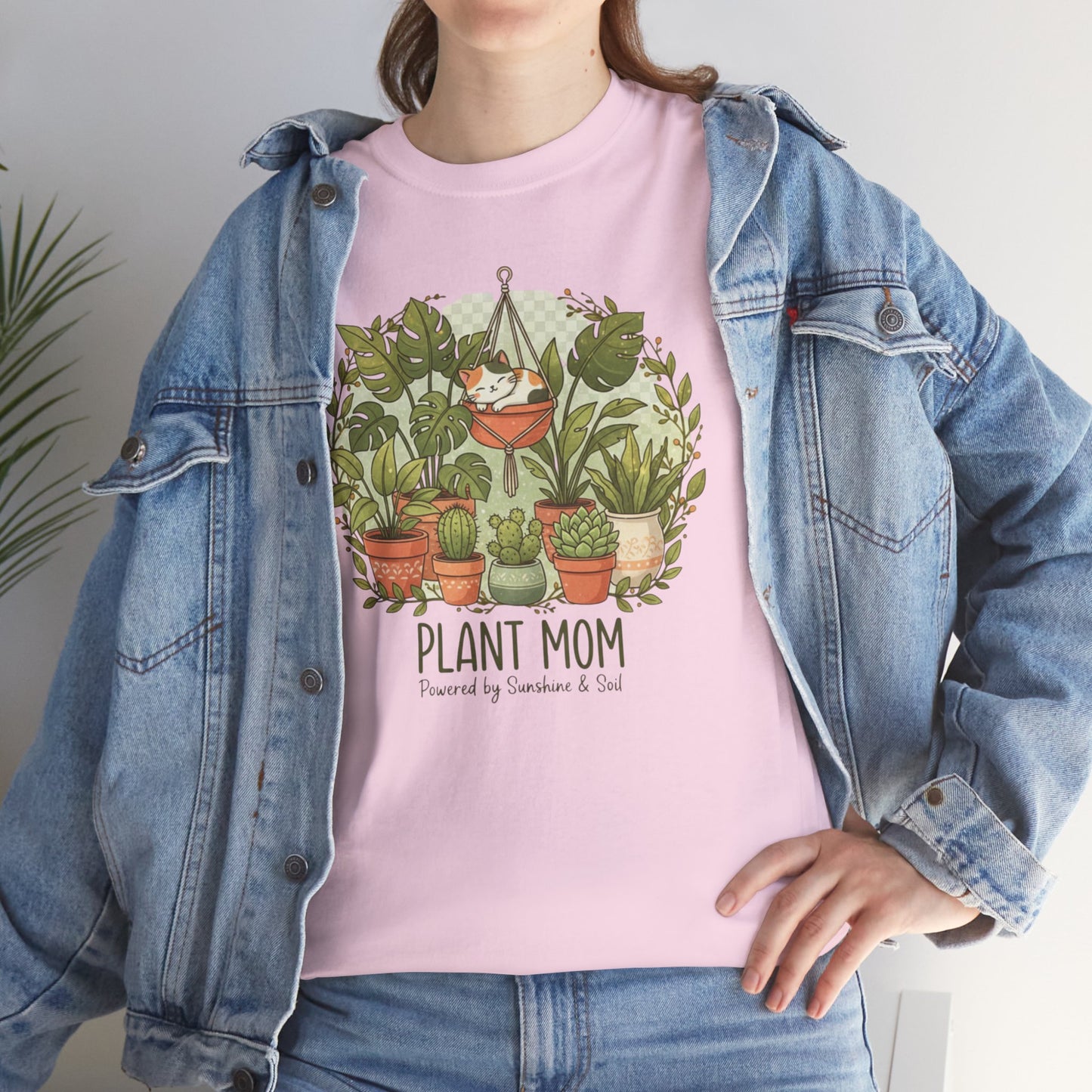 Plant Mom T-Shirt | Potted Plants Illustration, Houseplant Lover Tee