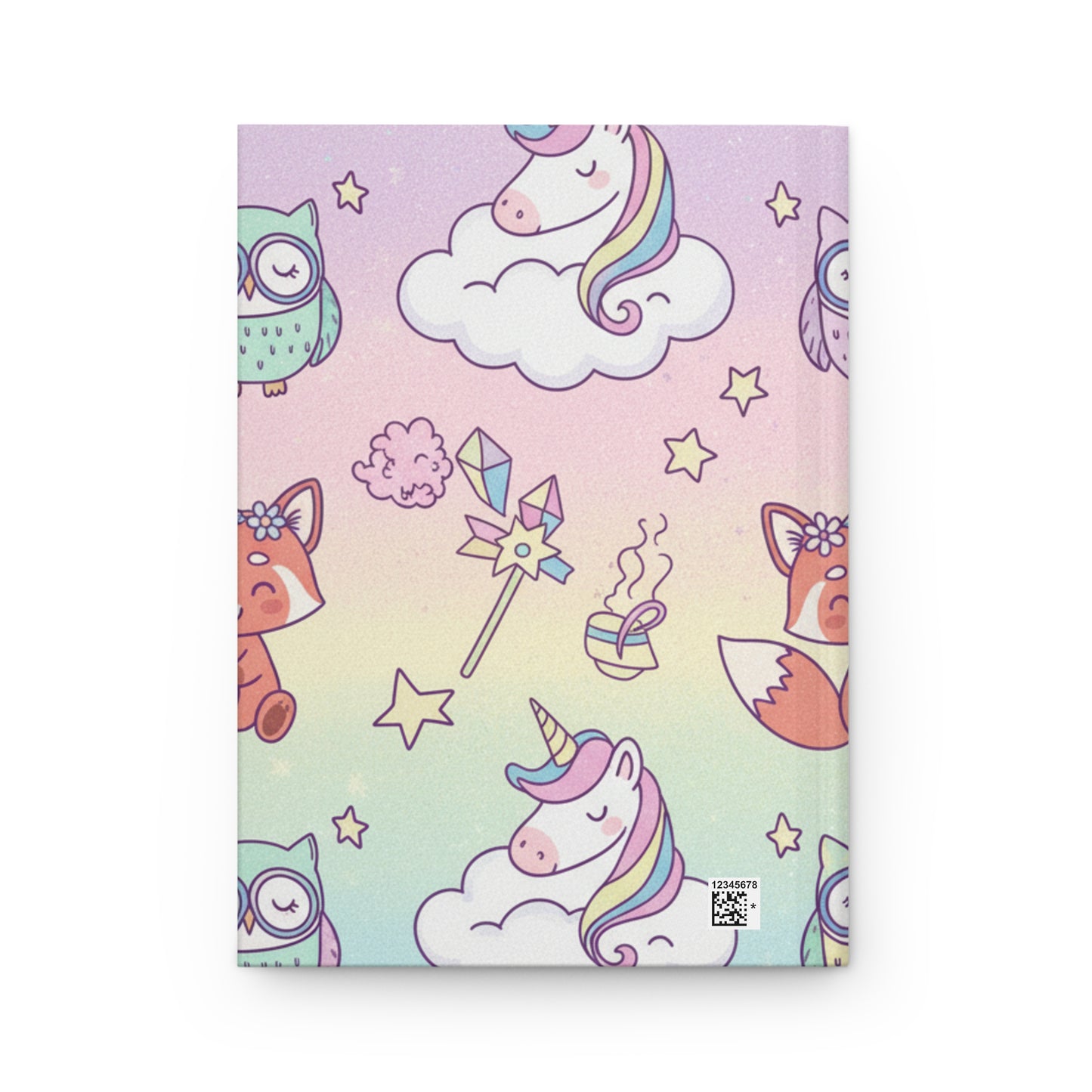 Hardcover Journal Unicorn Owl Matte