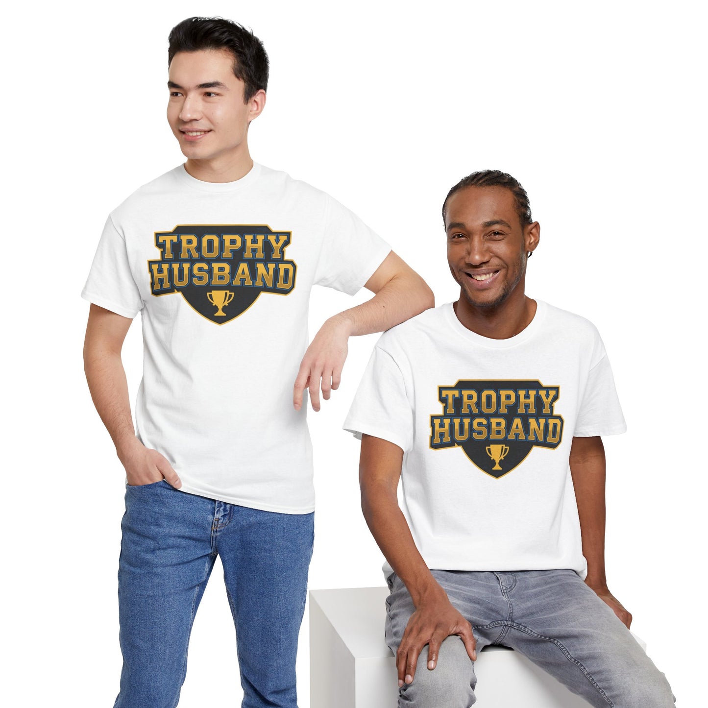 Trophy Husband Shirt - Funny Anniversary Gift For Him - Mens Graphic Tee - Novelty Gag Present - Gift For Hubby