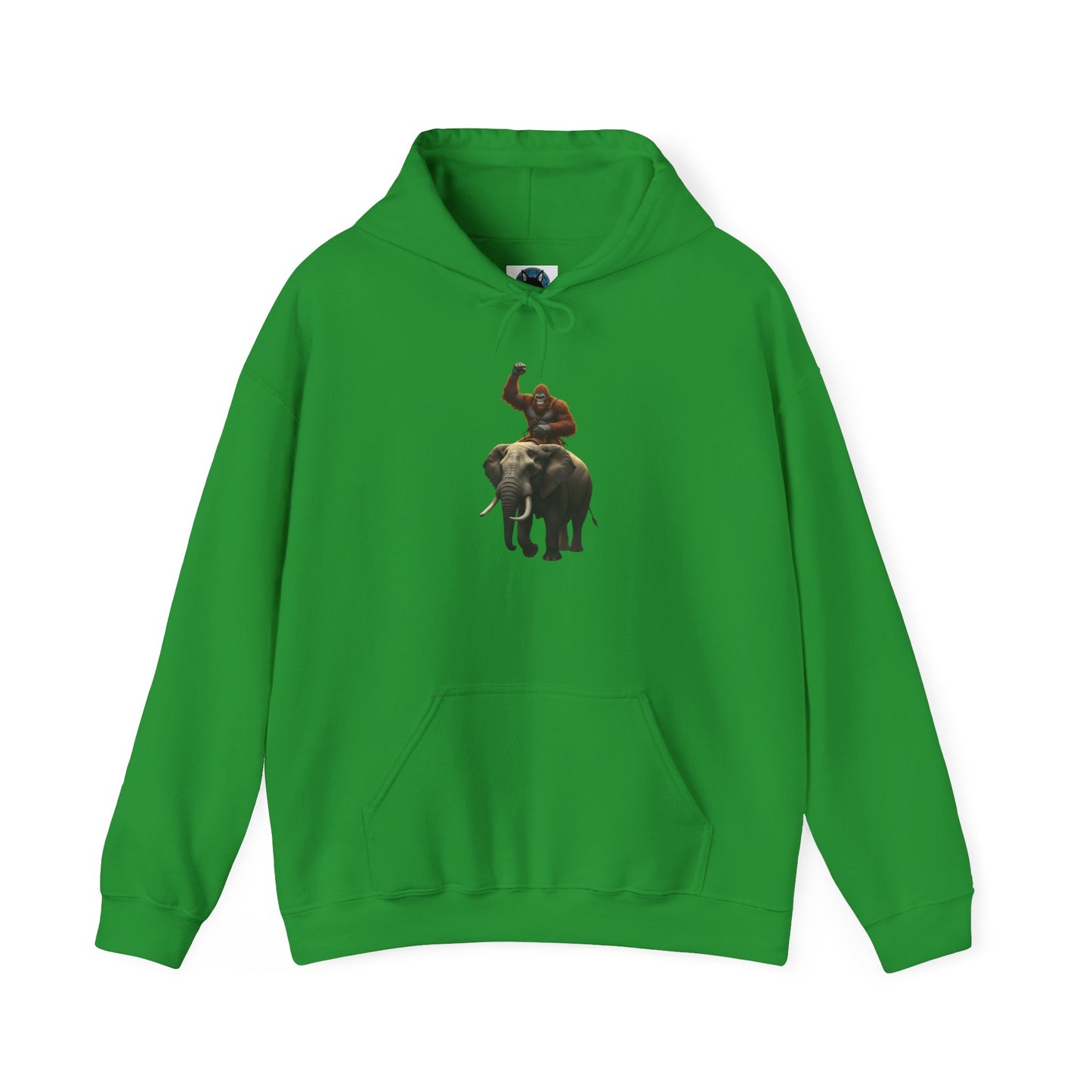 Bigfoot Riding an Elephant Hoodie - Unisex Sweatshirt