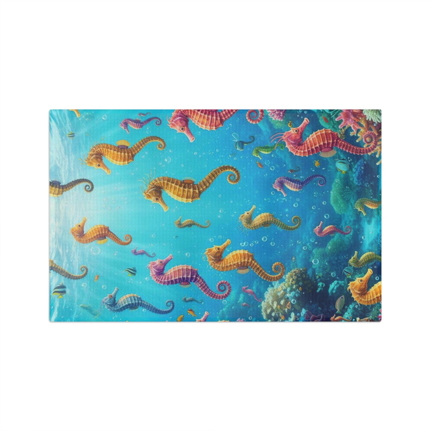 Tea Towel - Sea Horse Pattern Towel