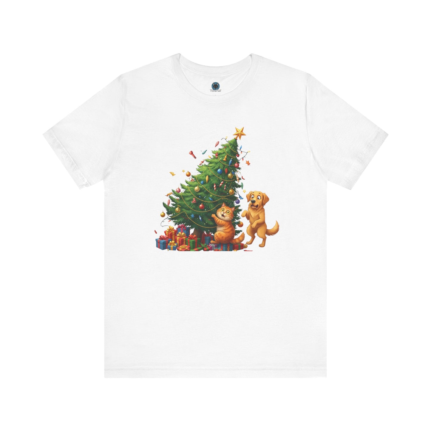 Christmas Cat Unisex T-Shirt