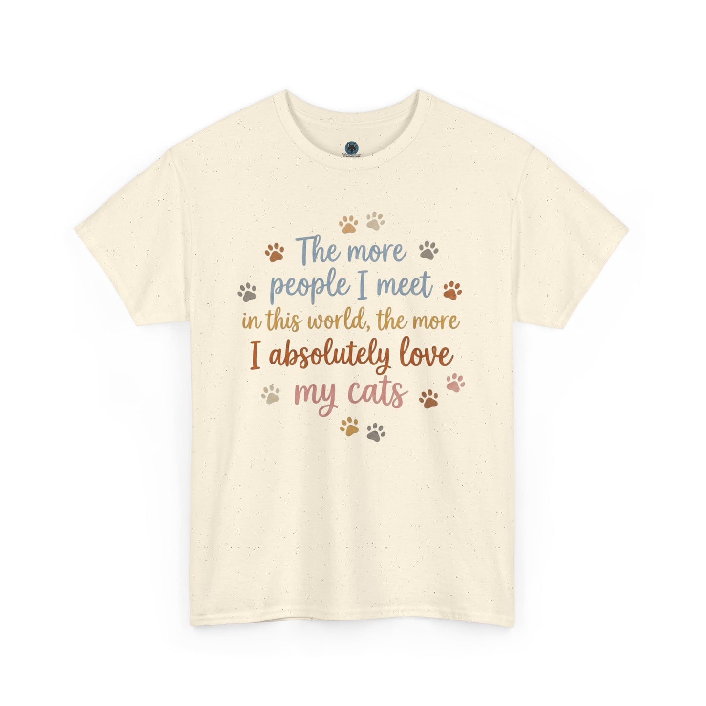 I Absolutely Love My Cats T-Shirt - Cat Paw Print Tee-Funny Cat Lover Shirt- Anti Social Cat Lady Tee Cute -Kitten Owner Apparel