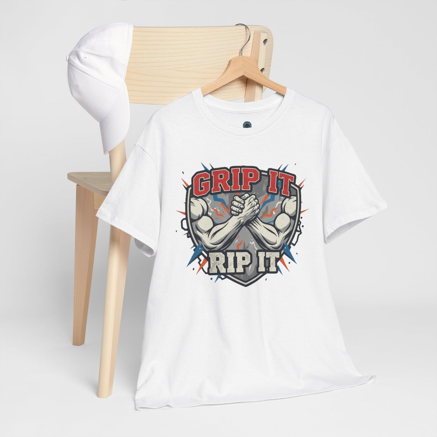 Arm Wrestling  - Grip It and Rip It Unisex Heavy Cotton T-Shirt