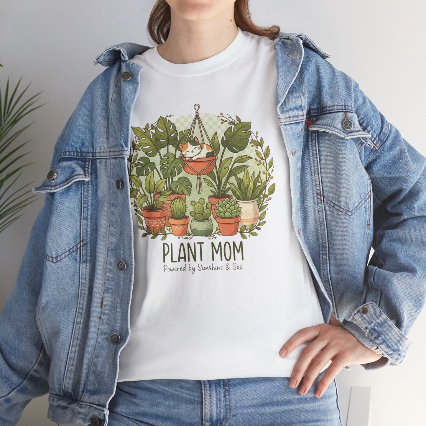 Plant Mom T-Shirt | Potted Plants Illustration, Houseplant Lover Tee