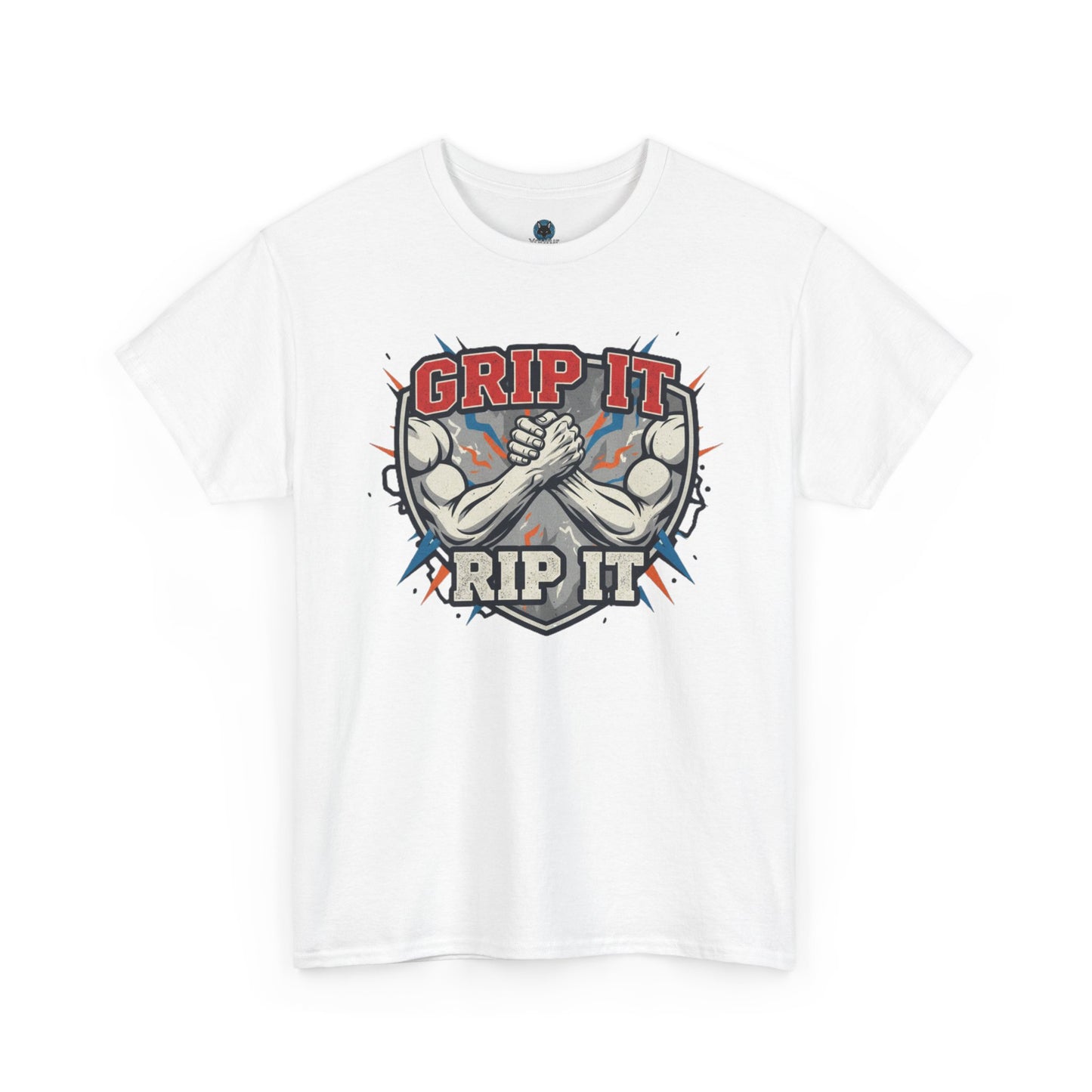 Arm Wrestling  - Grip It and Rip It Unisex Heavy Cotton T-Shirt