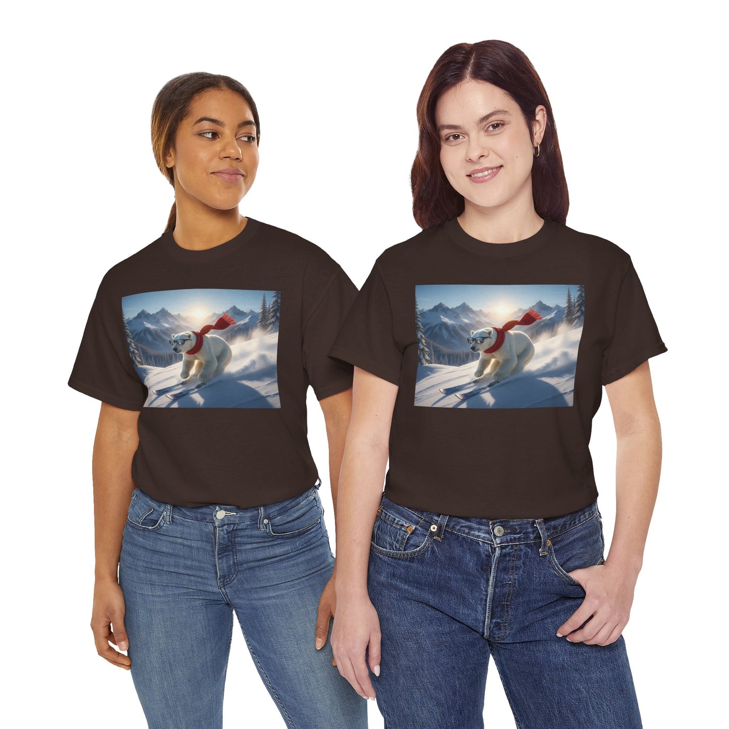 Skiing Polar Bear T-Shirt