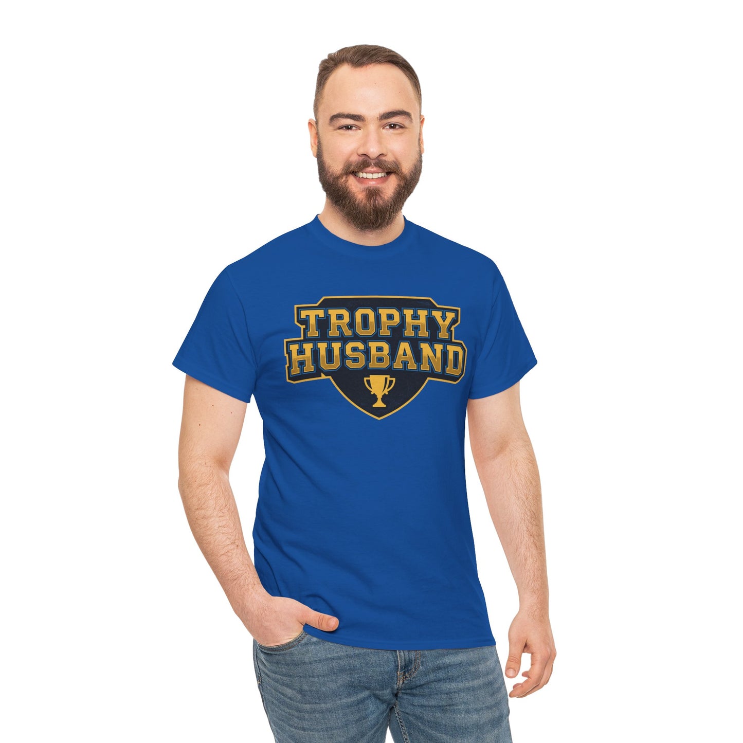 Trophy Husband Shirt - Funny Anniversary Gift For Him - Mens Graphic Tee - Novelty Gag Present - Gift For Hubby