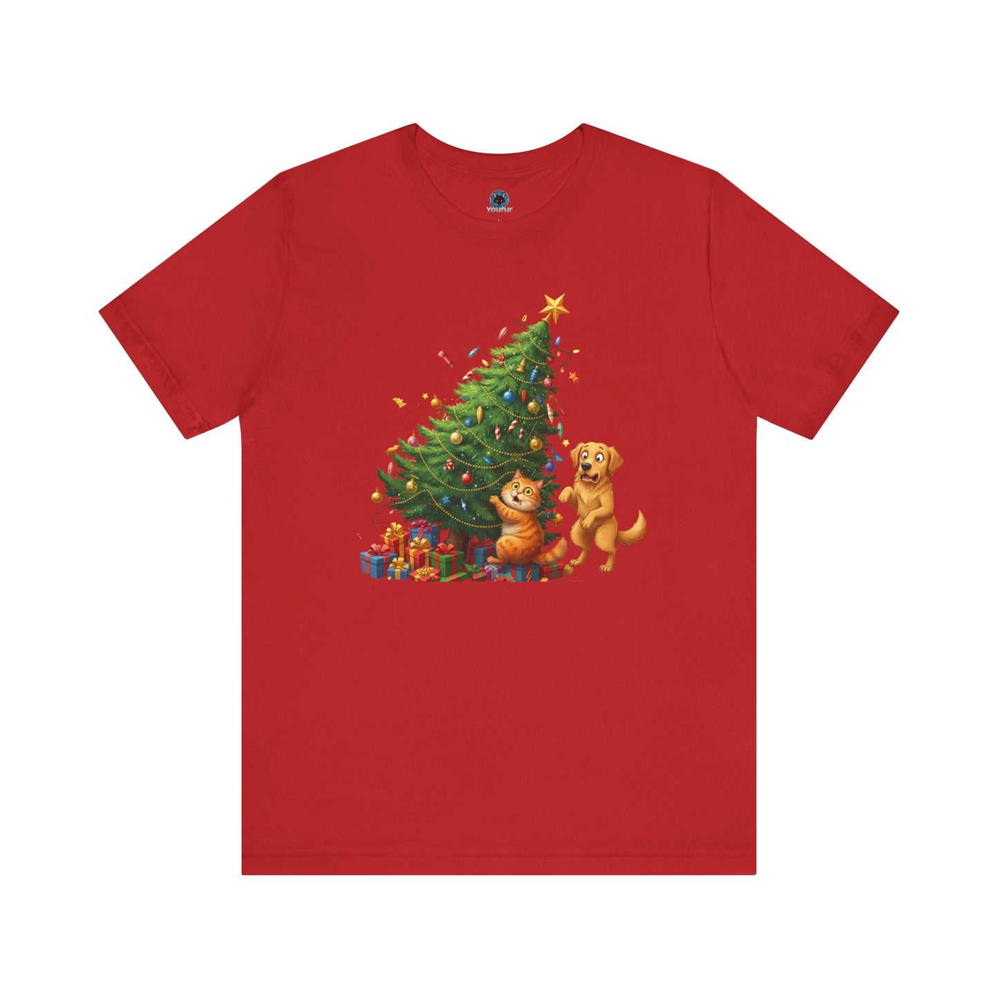 Christmas Cat Unisex T-Shirt