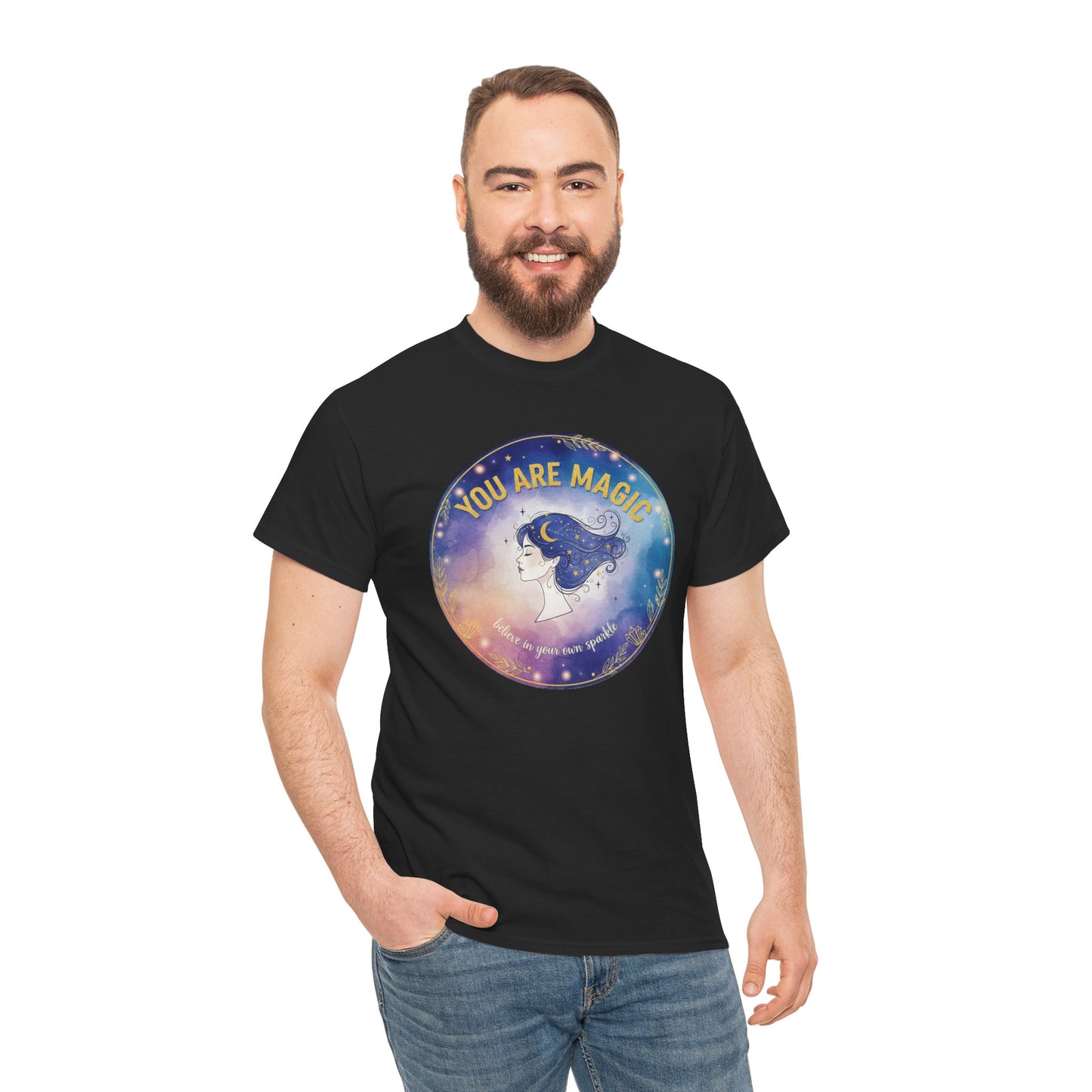 You Are Magic Astronaut Girl T-Shirt | Space Galaxy Moon Graphic Tee