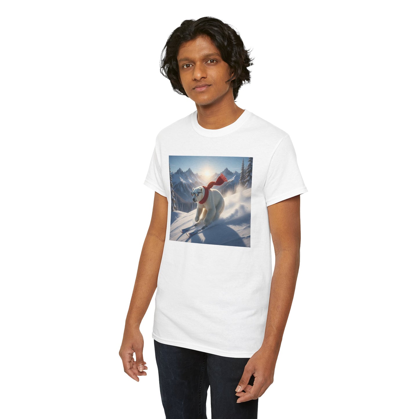 Skiing Polar Bear T-Shirt