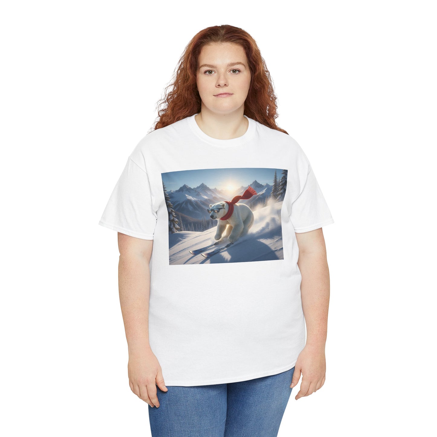 Skiing Polar Bear T-Shirt