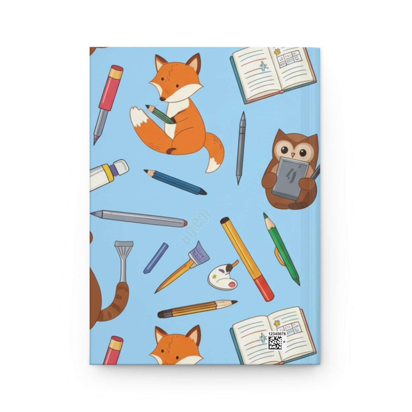 Woodland Animal Journal - Hardcover Journal Matte with Fox, Bear, and Owl Designs