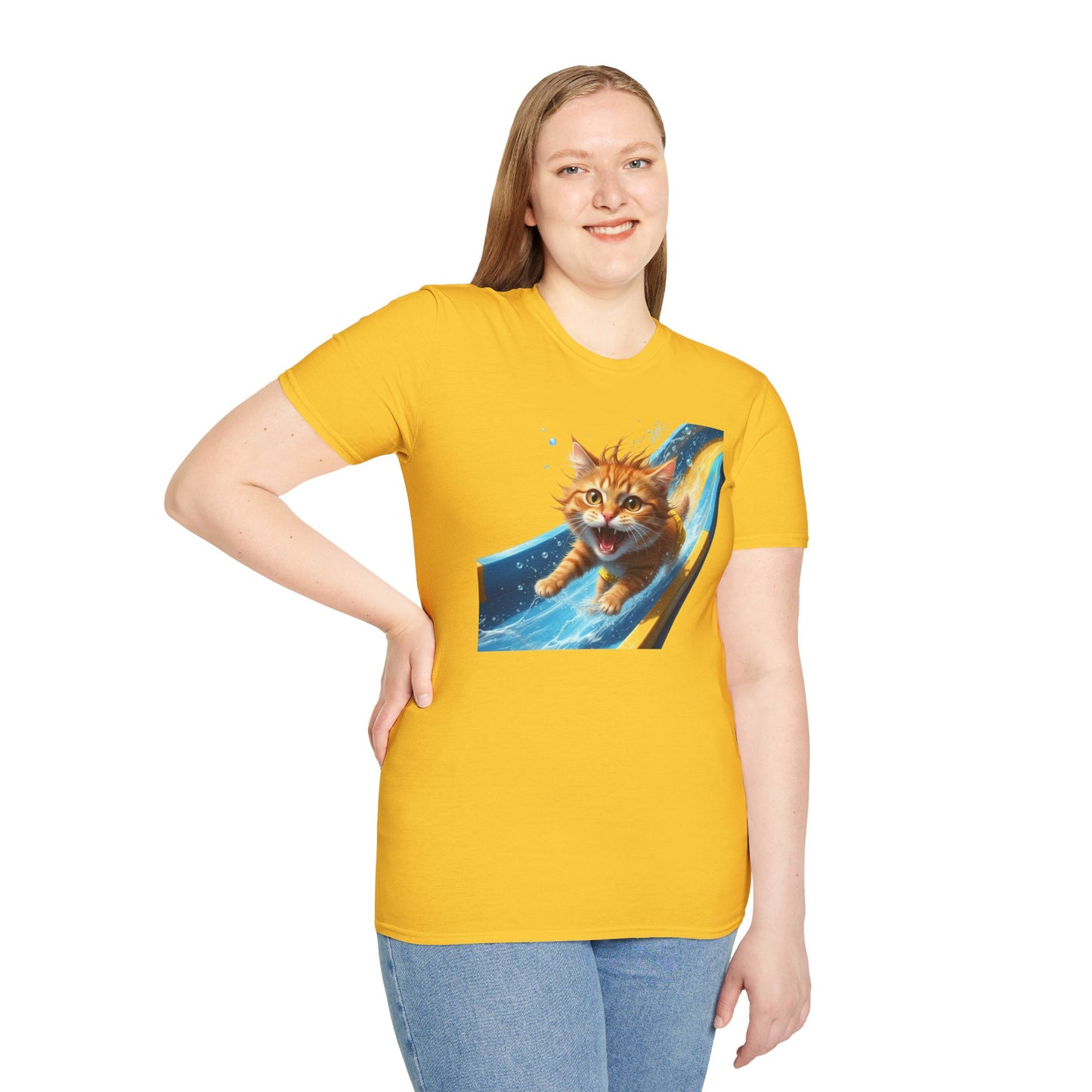 Cat Water Slide T-Shirt