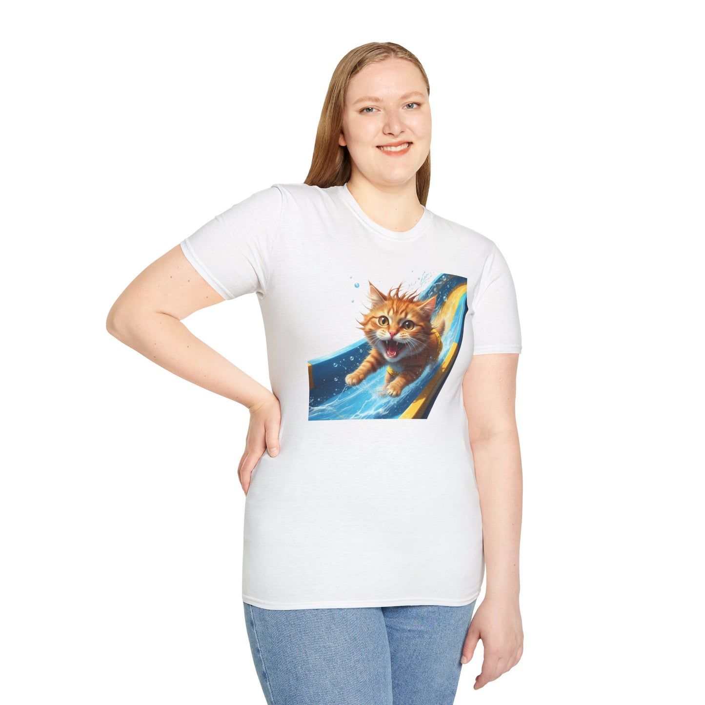 Cat Water Slide T-Shirt