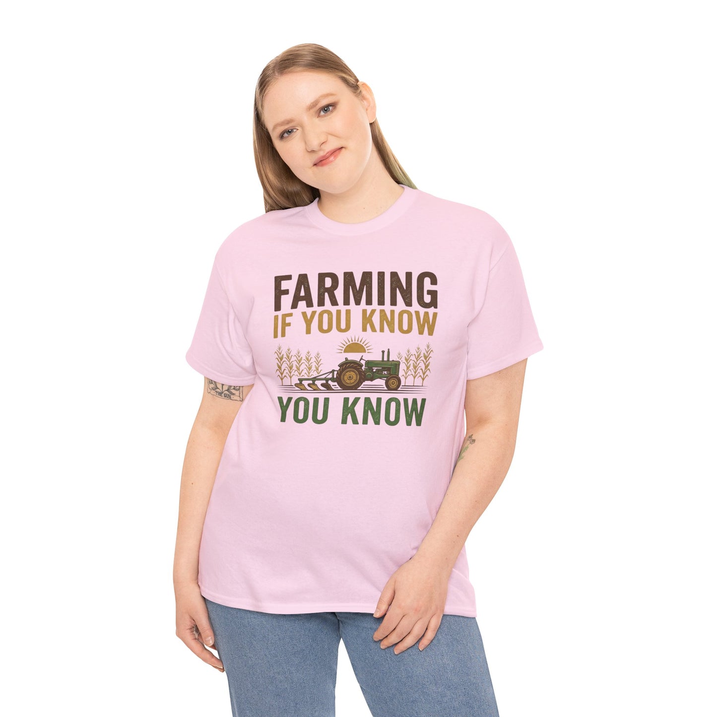 Farming If You Know you Know | Vintage Tractor Shirt | Rustic Farm Life | Agriculture Lovers Graphic Tee | Country Style Farmhouse Clothing