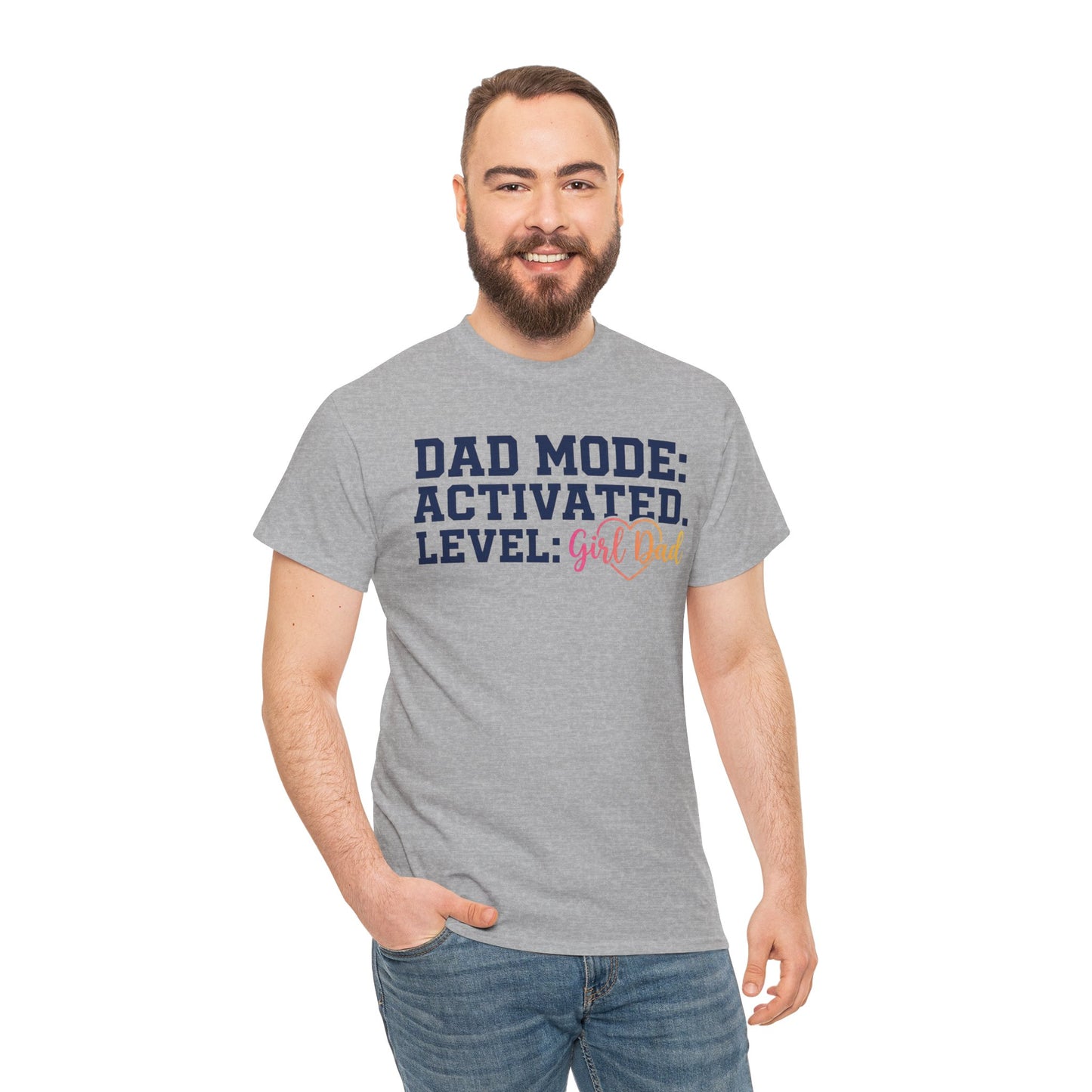 Dad Mode: Activated - Girl Dad Shirt - Funny Fathers Day Gift - New Dad Tee - Husband Present From Daughter