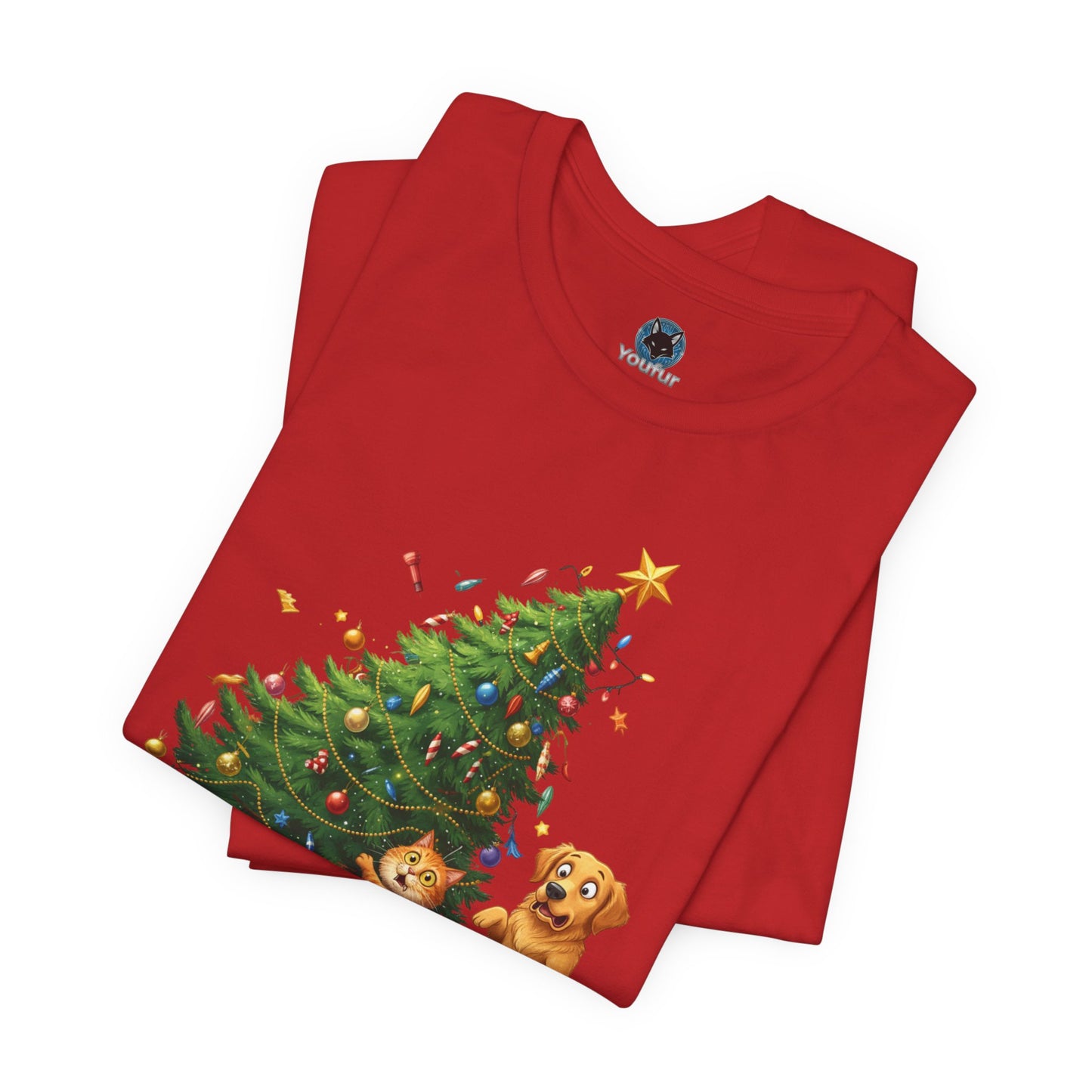 Christmas Cat Unisex T-Shirt