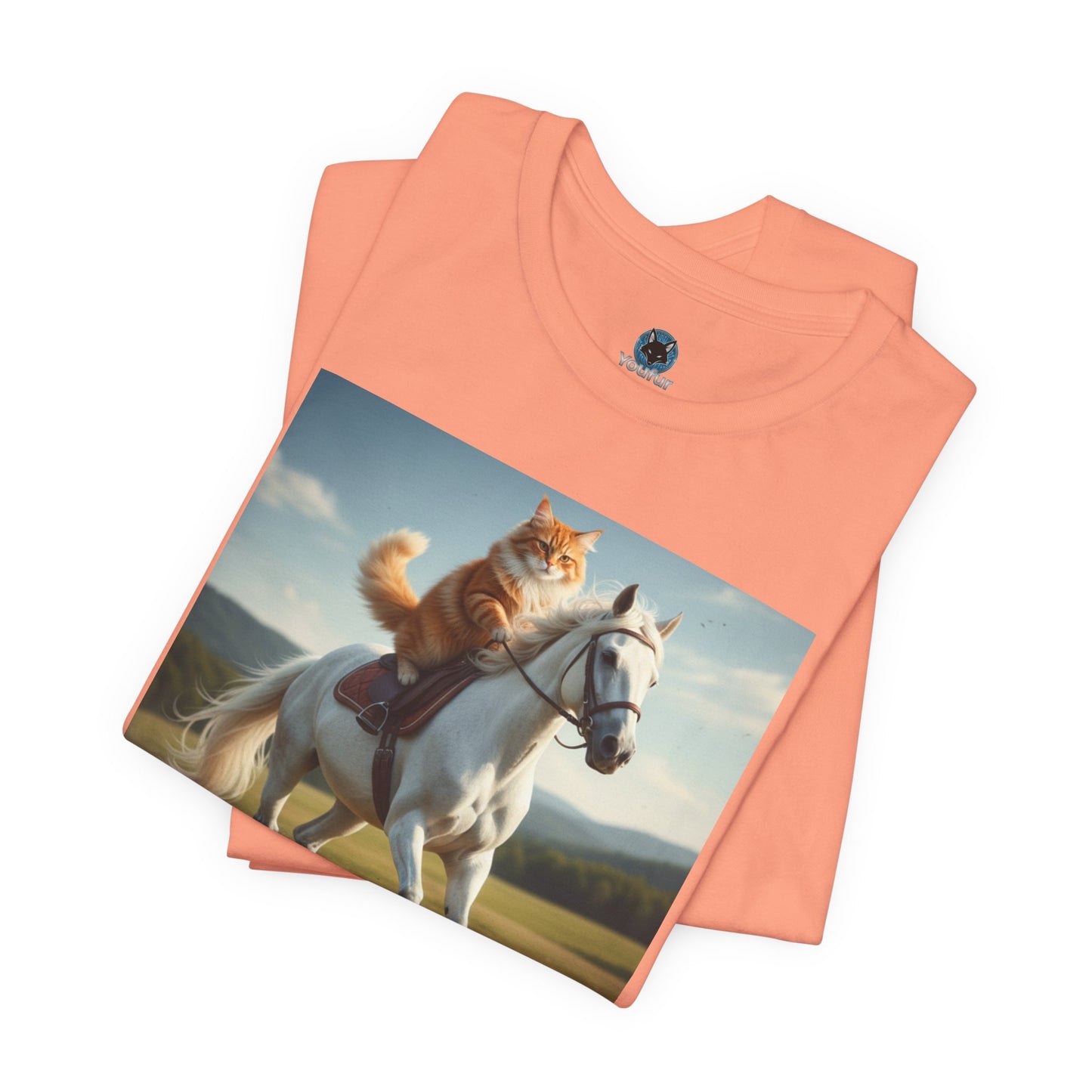 Cat Riding Horse T-Shirt