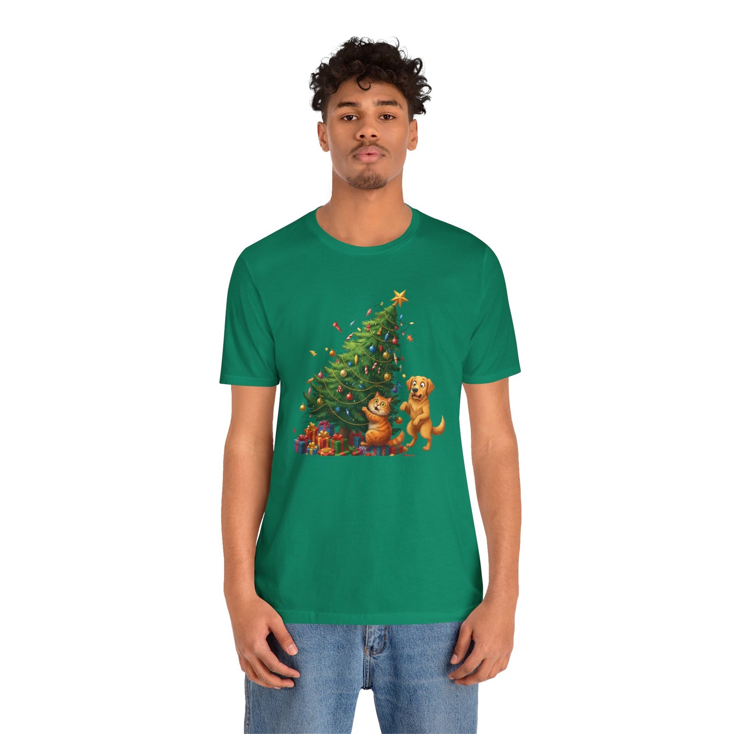 Christmas Cat Unisex T-Shirt