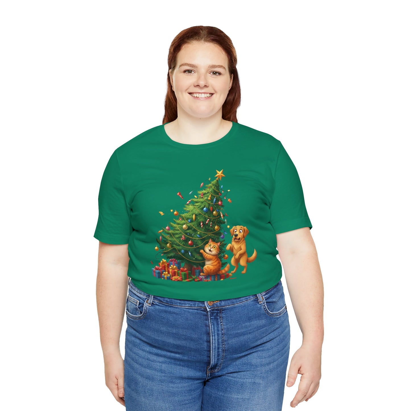 Christmas Cat Unisex T-Shirt