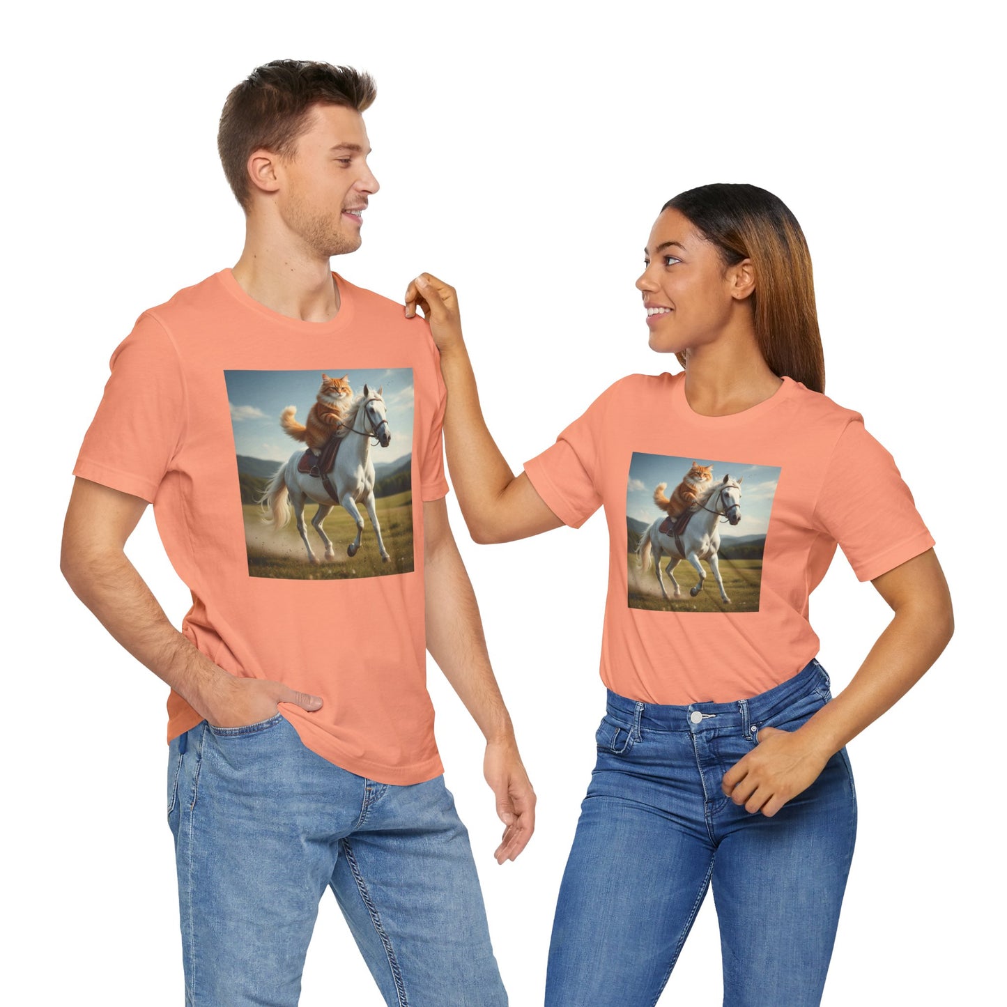 Cat Riding Horse T-Shirt