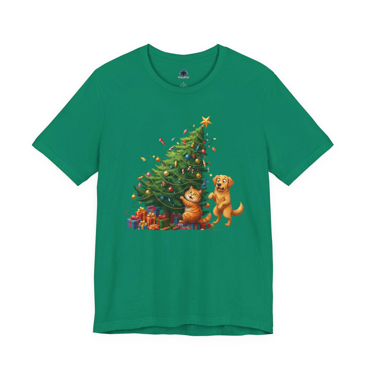 Christmas Cat Unisex T-Shirt