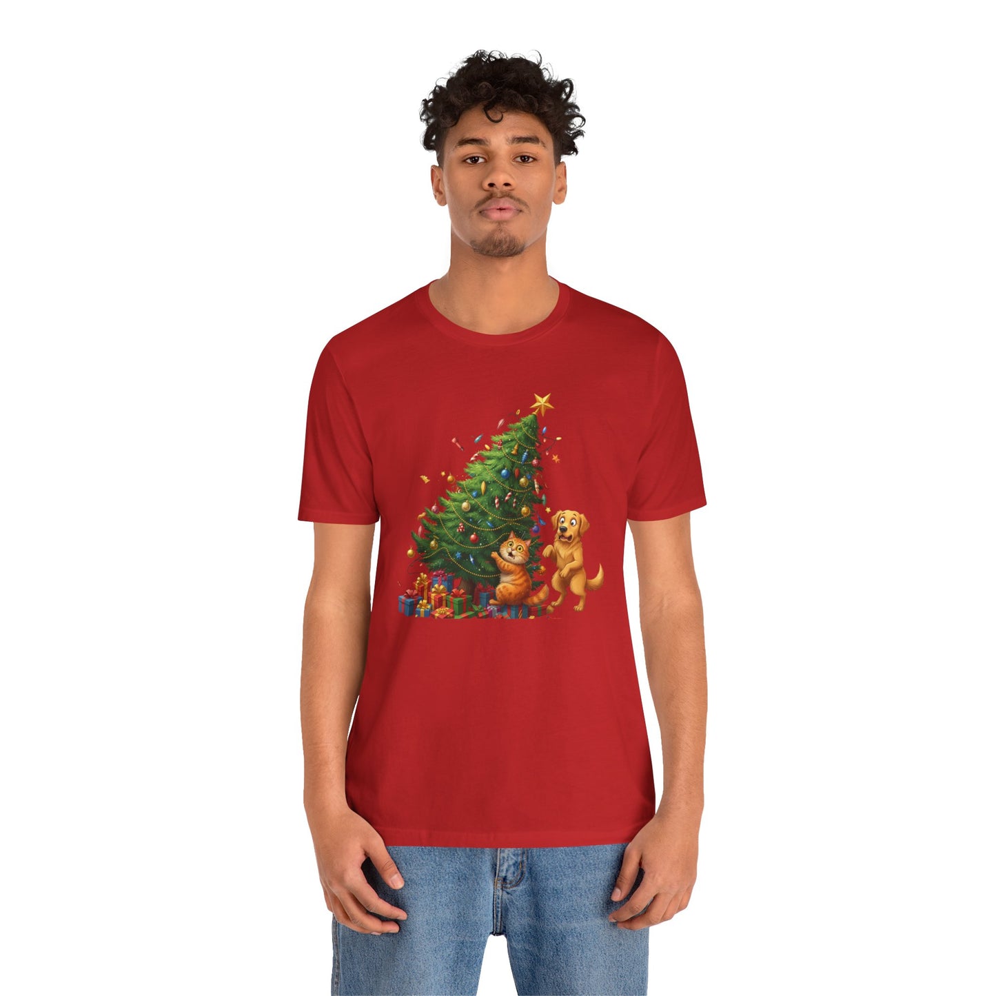 Christmas Cat Unisex T-Shirt