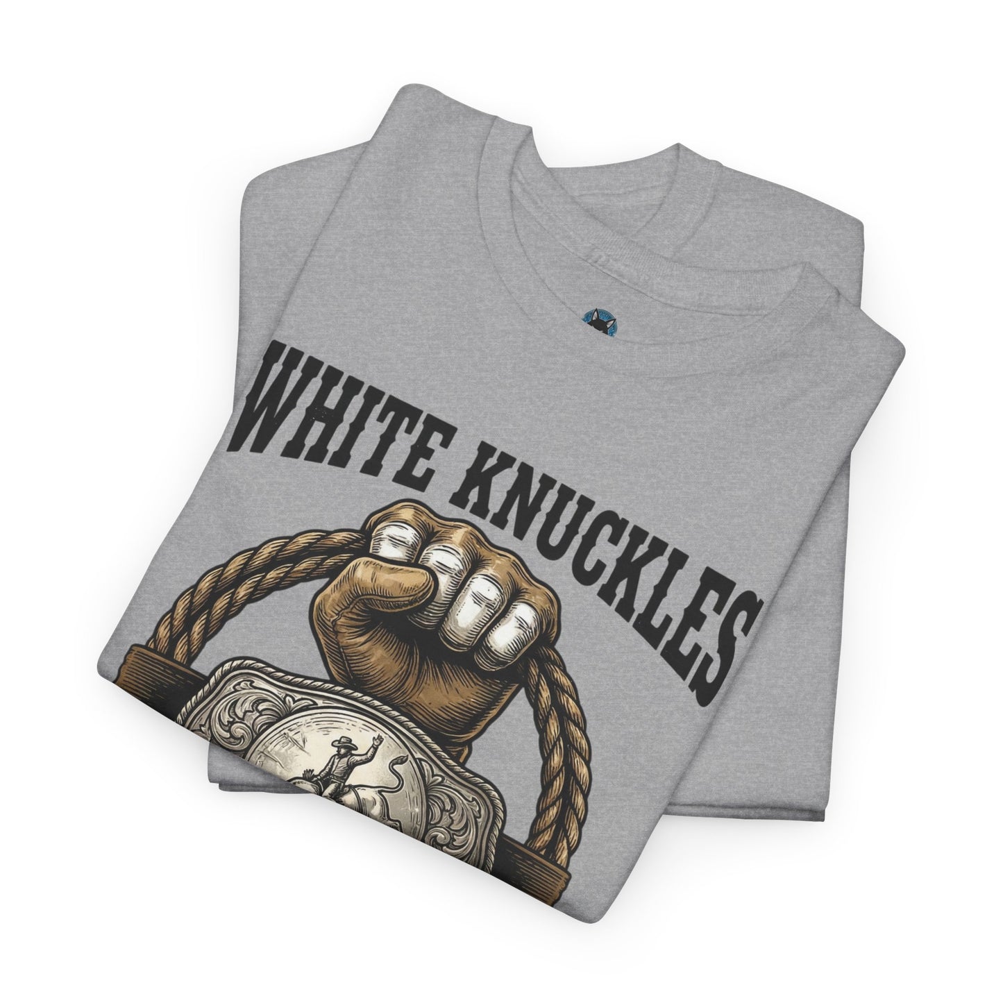 White Knuckles Belt Buckles Shirt, Bull Riding Tee, Rodeo Cowboy Gift, Western Graphic Top, Country Rodeo Apparel