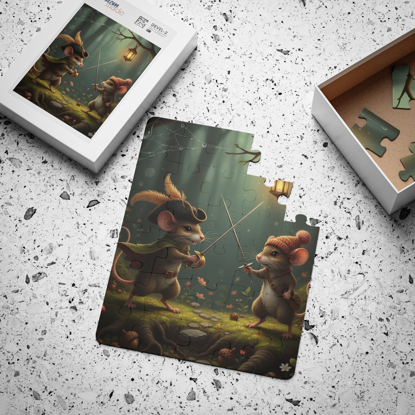 Kids' Puzzle, 30-Piece - Mice Duel Puzzle