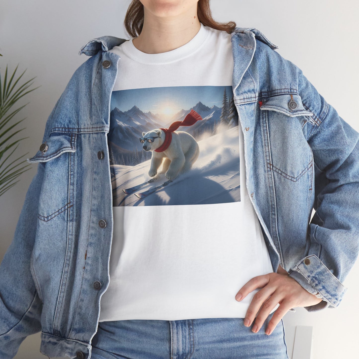 Skiing Polar Bear T-Shirt