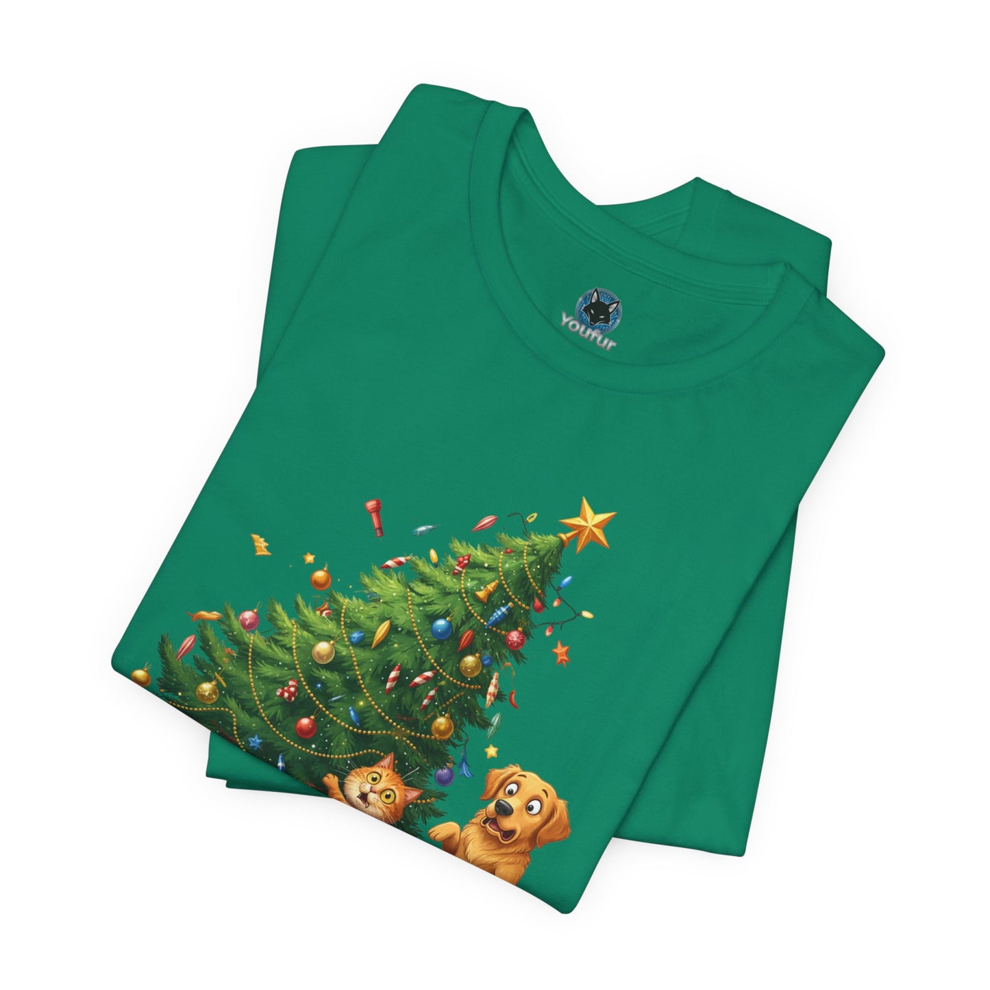 Christmas Cat Unisex T-Shirt