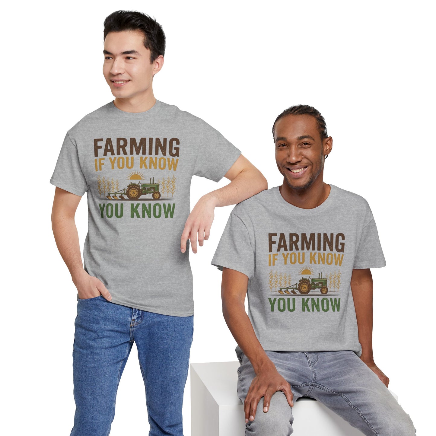 Farming If You Know you Know | Vintage Tractor Shirt | Rustic Farm Life | Agriculture Lovers Graphic Tee | Country Style Farmhouse Clothing