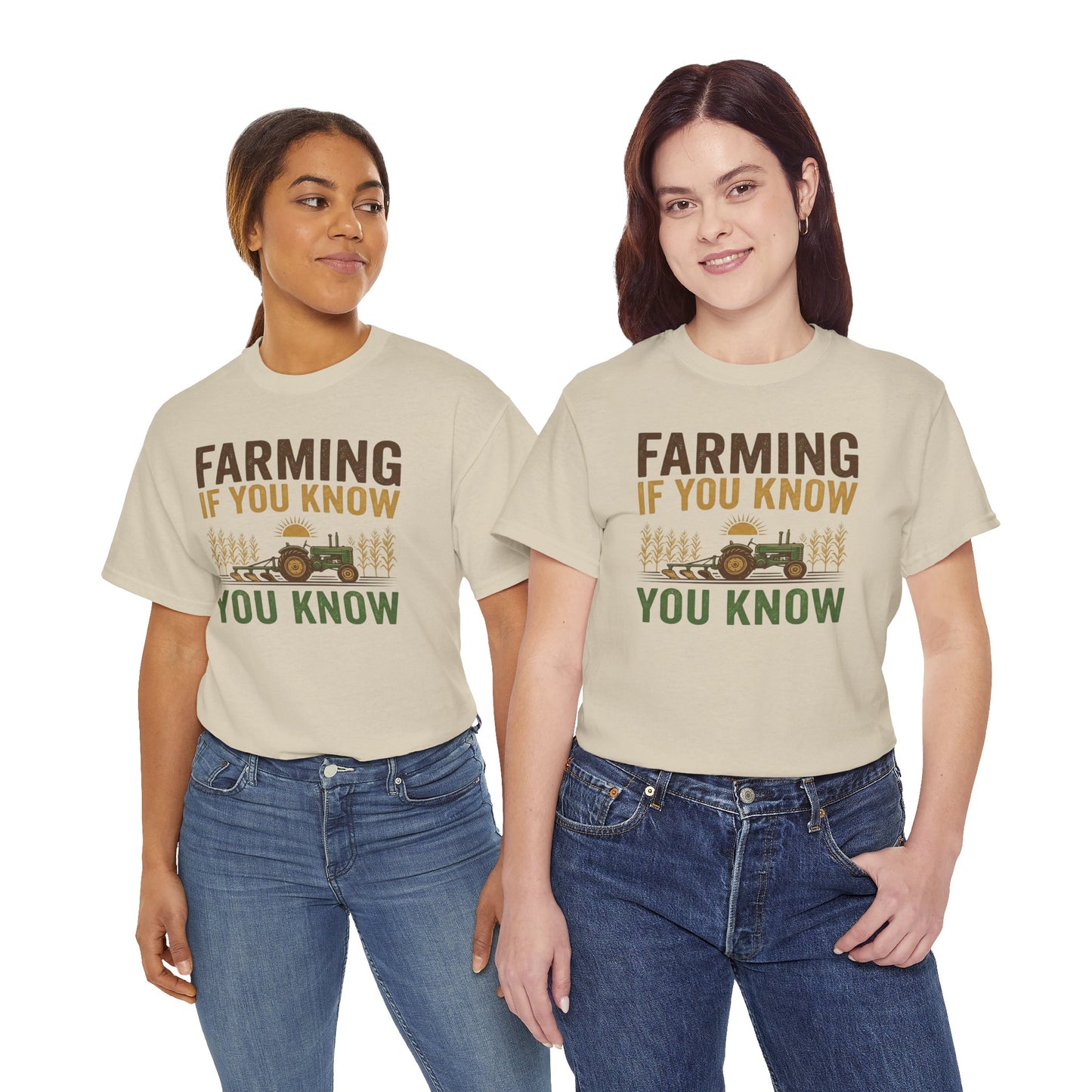 Farming If You Know you Know | Vintage Tractor Shirt | Rustic Farm Life | Agriculture Lovers Graphic Tee | Country Style Farmhouse Clothing