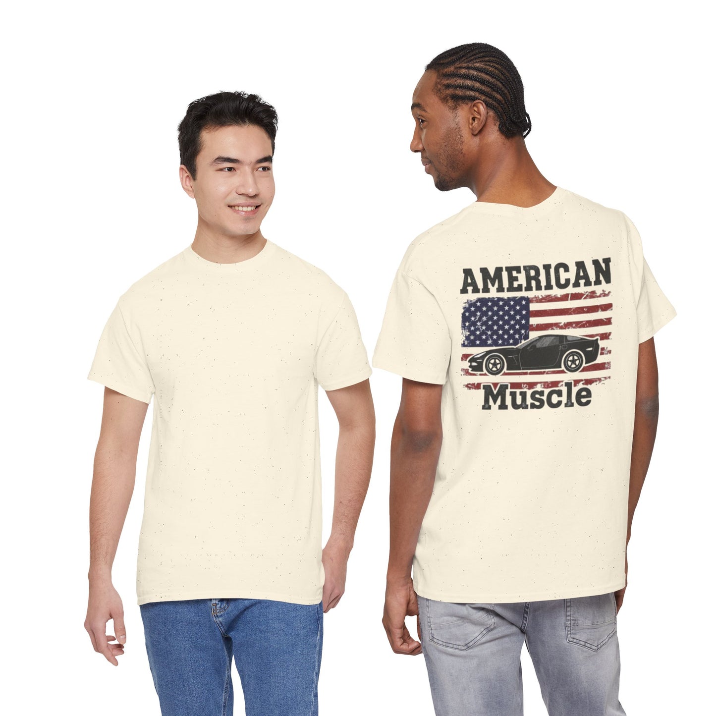 American Muscle Car Shirt | Patriotic Corvette Tee | Distressed Flag Racing Gift | C6 Vette Lover | Car Guy Apparel
