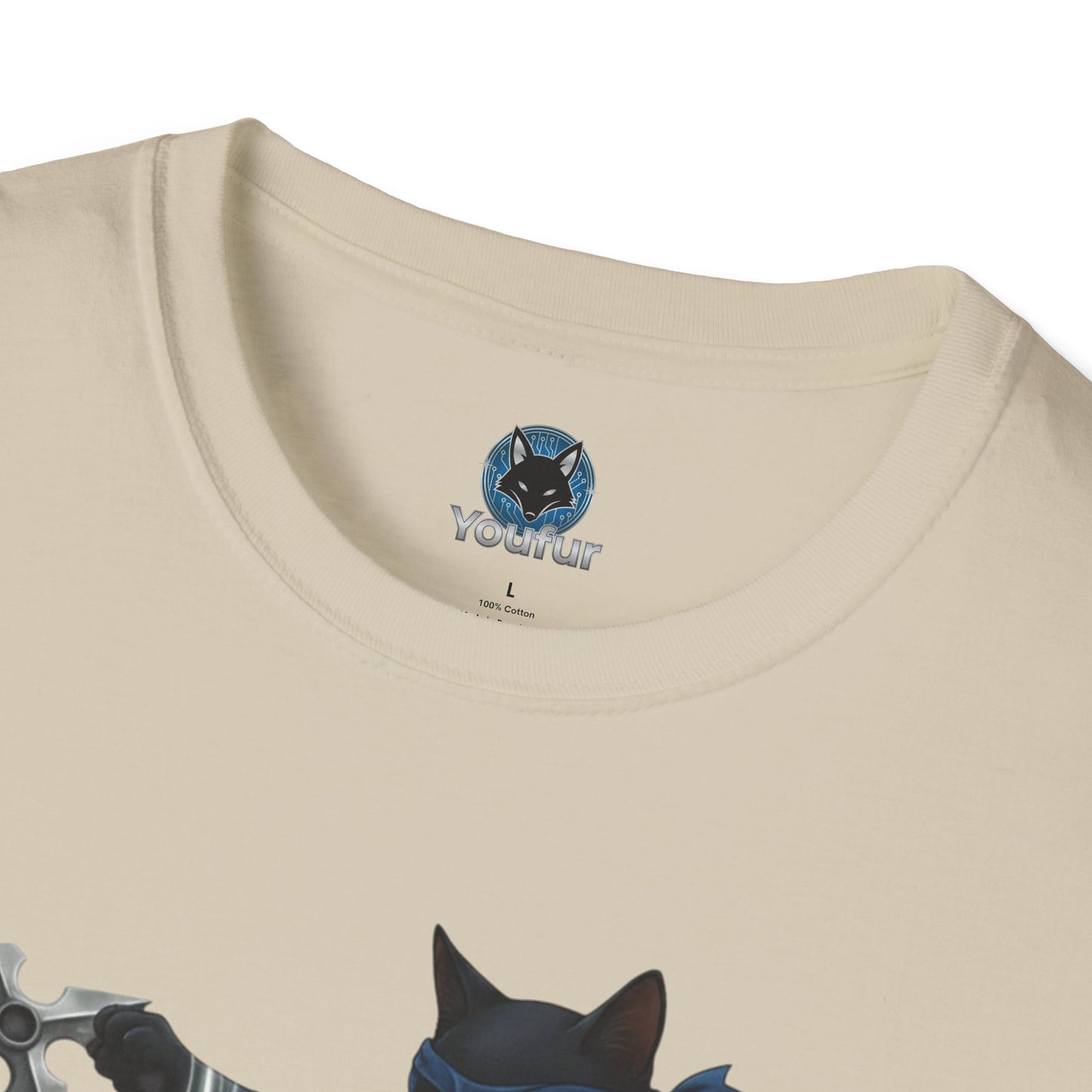 Cat Throwing Chinese Star T-shirt